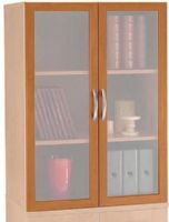 Bush WL72409 Glass Door (Two doors), Universal Wall System Collection, Natural Cherry Finish (WL 72409 WL-72409) 