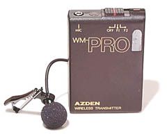 Azden WLT-PRO Pro Series Wireless Lapel Microphone and Transmitter (WLT PRO, WLTPRO, WL/T-PRO)