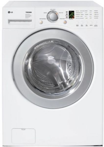 LG WM2016CW Front-Load Washer, 3.6 cu. ft. Super Capacity, 1050 RPM Maximum Spin for Efficient Water Extraction, SenseClean System for Intelligent Fabric Care, 5 Washing Programs, 5 Temperature Levels, 4 Tray Detergent Dispenser, up to 12 hours Delay Wash, Upfront Electronic Control Panel with Dial-A-Cycle, Silver Rimmed Door with Clear Glass (WM-2016CW WM 2016CW)