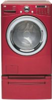 LG WM2487HRM Front-Load Washer with 4.0 Cu. Ft. Capacity, 9 Wash Cycles, and SteamWash System,  Red Color, 10° TilTub for Easy Reach into the Rear of the Drum, 1200 RPM Powerful Spin for Efficient Water Extraction, 5 Temperature Levels, RollerJets and Forced Water Circulation, Sanitary Cycle with Added Steam Option (WM2487HRM WM 2487HRM WM 2487HRM) 