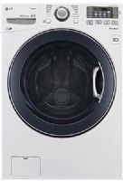 LG WM3570HWA Ultra Large Capacity TurboWash Front-Loading Washer with NFC Tag On, White, 4.3 cu. ft. Ultra Capacity with NeveRust Stainless Steel Drum, Upfront Electronic Control Panel with Dual LED Display and Dial-A-Cycle, TurboWash Technology, ColdWash Option, Allergiene Cycle, SenseClean System, 4 Tray Dispenser, UPC 048231014182 (WM-3570HWA WM 3570HWA WM3570-HWA WM3570HW) 