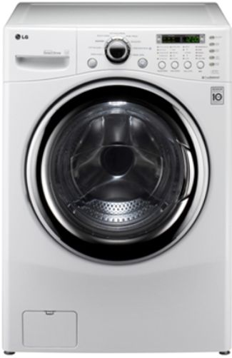 LG WM3987HW Front Load Washer / Dryer Combo, White, 4.2 cu.ft. Ultra Capacity (IEC), Direct Drive Motor, TrueBalance Anti Vibration System, 1200 RPM, LoDecibel Quiet Operation, Highly Energy and Water Efficient, SenseClean, RollerJets and Forced Water Circulation, 9 Washing Cycles, 5 Temperature Levels, UPC 048231011020 (WM-3987HW WM 3987HW WM3987-HW WM3987 HW)