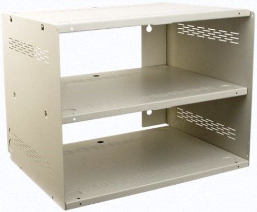Atlas Sound WME150-592 Wall Mount Shelf/Enclosure System, Neutral White; Assembles Quickly with Hand Tools; Locking Front Door; Versatile Enclosure for Securing Electronic Equipment; Ideal for use in utility closets and anywhere space is at a premium; Six piece set is shipped flat and can be easily assembled with common tools; UPC 612079176229 (WME150592 WME150 592 WME-150-592 WME 150-592)