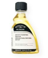 Winsor & Newton 3239734 Artists Painting Medium 250ml; A slow drying gloss medium, which is ideal for fine detail work, glazing, and smoothing blended areas with no brush marks; Reduces consistency and improves flow; Suitable for oiling out and enriching dull patches; Resists yellowing; Shipping Weight 0.62 lb; Shipping Dimensions 6.10 x 3.15 x 1.97 inches; UPC 884955014257 (WN3239734 WN-3239734 PAINTING) 