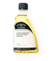 Winsor & Newton 3249748 Refined Linseed Oil 500ml; A low viscosity alkali refined oil of pale color that dries slowly; Reduces oil color consistency and increases gloss and transparency; Add to other oils to slow drying; Shipping Weight 1.17 lbs; Shipping Dimensions 6.89 x 3.86 x 2.40 inches; UPC 884955015889 (WN3249748 WN-3249748 PAINTING) 