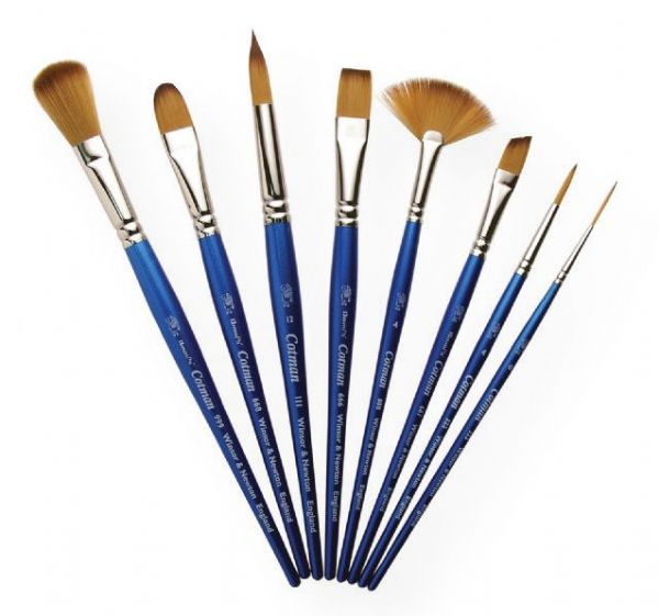 Winsor & Newton WN5301012 Cotman-Series 111 Round Short Handle Brush #12; Pure synthetic brushes with a unique blend of fibers feature excellent flow control, spring, and point; The wide variety of sizes and styles are suitable for all applications; Short blue polished handles are balanced and comfortable; Nickel plated ferrules prevent corrosion and allow deep cleaning; Shipping Weight 0.04 lb; UPC 094376863901 (WINSORNEWTONWN5301012 WINSORNEWTON-WN5301012 COTMAN-SERIES-111-WN5301012 PAINTING)