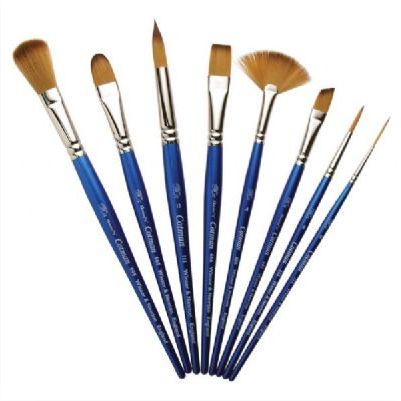 Winsor And Newton 5301014 Round Short Handle Brush #14; Pure synthetic brushes with a unique blend of fibers feature excellent flow control, spring, and point; The wide variety of sizes and styles are suitable for all applications; Short blue polished handles are balanced and comfortable; Shipping Dimensions 0.59 x 0.59 x 10.83 inches; Shipping Weight 0.07 lb; UPC 094376863918 (WINSORANDNEWTON5301014 WINSORANDNEWTON 5301014 WINSOR AND NEWTON)