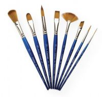 Winsor & Newton WN5306113 Cotman-Series 666 One Stroke Short Handle Brush .5"; Pure synthetic brushes with a unique blend of fibers feature excellent flow control, spring, and point; The wide variety of sizes and styles are suitable for all applications; Short blue polished handles are balanced and comfortable; Nickel plated ferrules prevent corrosion and allow deep cleaning; UPC 094376864021 (WINSORNEWTONWN5306113 WINSORNEWTON-WN5306113 COTMAN-SERIES-666-WN5306113  ARTWORK) 