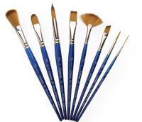 Winsor & Newton WN5306125 Cotman-Series 666 One Stroke Short Handle Brush 1"; Pure synthetic brushes with a unique blend of fibers feature excellent flow control, spring, and point; The wide variety of sizes and styles are suitable for all applications; Short blue polished handles are balanced and comfortable; Nickel plated ferrules prevent corrosion and allow deep cleaning; UPC 094376864045 (WINSORNEWTONWN5306125 WINSORNEWTON-WN5306125 COTMAN-SERIES-666-WN5306125 PAINTING) 
