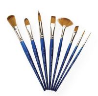 Winsor & Newton WN5367113 Cotman-Series 667 Angle Short Handle Brush .5"; Pure synthetic brushes with a unique blend of fibers feature excellent flow control, spring, and point; The wide variety of sizes and styles are suitable for all applications; Short blue polished handles are balanced and comfortable; Nickel plated ferrules prevent corrosion and allow deep cleaning; Shipping Weight 0.03 lb; UPC 094376948356 (WINSORNEWTONWN5367113 WINSORNEWTON-WN5367113 COTMAN-SERIES-667-WN5367113 ARTWORK) 