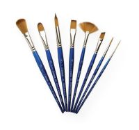 Winsor & Newton WN5368110 Cotman-Series 668 Filbert Short Handle Brush .375"; Pure synthetic brushes with a unique blend of fibers feature excellent flow control, spring, and point; The wide variety of sizes and styles are suitable for all applications; Short blue polished handles are balanced and comfortable; Nickel plated ferrules prevent corrosion and allow deep cleaning; UPC 094376948387 (WINSORNEWTONWN5368110 WINSORNEWTON-WN5368110 COTMAN-SERIES-668-WN5368110 ARTWORK) 