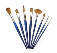 Winsor & Newton WN5368113 Cotman-Series 668 Filbert Short Handle Brush .5"; Pure synthetic brushes with a unique blend of fibers feature excellent flow control, spring, and point; The wide variety of sizes and styles are suitable for all applications; Short blue polished handles are balanced and comfortable; Nickel plated ferrules prevent corrosion and allow deep cleaning; Shipping Weight 0.03 lb; UPC 094376948394 (WINSORNEWTONWN5368113 WINSORNEWTON-WN5368113 COTMAN-SERIES-668-WN5368113 ARTWORK) 
