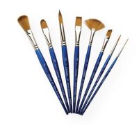 Winsor & Newton WN5388002 Cotman-Series 888 Fan Short Handle Brush #2; Pure synthetic brushes with a unique blend of fibers feature excellent flow control, spring, and point; The wide variety of sizes and styles are suitable for all applications; Short blue polished handles are balanced and comfortable; Nickel plated ferrules prevent corrosion and allow deep cleaning; Shipping Weight 0.03 lb; UPC 094376948271 (WINSORNEWTONWN5388002 WINSORNEWTON-WN5388002 COTMAN-SERIES-888-WN5388002 ARTWORK) 
