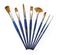 Winsor & Newton WN5389116 Cotman-Series 999 Mop Short Handle Brush .625"; Pure synthetic brushes with a unique blend of fibers feature excellent flow control, spring, and point; The wide variety of sizes and styles are suitable for all applications; Short blue polished handles are balanced and comfortable; Nickel plated ferrules prevent corrosion and allow deep cleaning; Shipping Weight 0.01 lb; UPC 094376948301 (WINSORNEWTONWN5389116 WINSORNEWTON-WN5389116 COTMAN-SERIES-999-WN5389116 ARTWORK) 