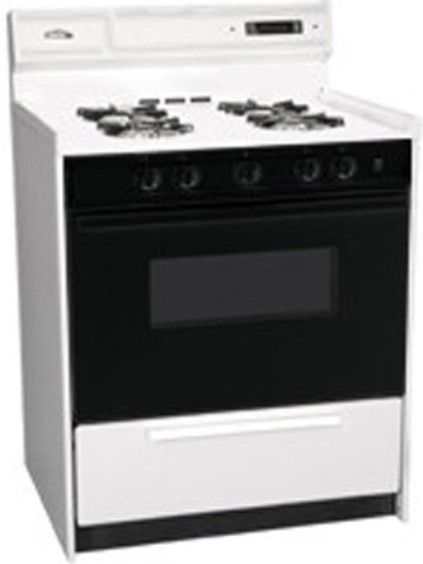 Summit WNM2307DK Freestanding Gas Range with Manual Clean, Black Glass See-Thru Door, Electronic Ignition and Clock With Timer, Natural Gas, Porcelain top, Porcelain oven, Porcelain oven and broiler door, Chrome handle, Drop down broiler door below oven, Black glass see through door (WNM-2307DK WNM 2307DK WNM2307-DK WNM2307DK)