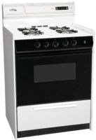 Summit WNM6307DK Freestanding Gas Range with Manual Clean, Black Glass See-Thru Door, Electronic Ignition and Clock with Timer, Natural Gas, White Finish, 24" Capacity, Electronic Ignition, 4 Open Gas Standard Burners, Porcelain Oven and Broiler Door, Black Glass See-Thru Door Oven Window, Deluxe 8" Backguard (WNM-6307DK WNM 6307DK WNM6307 DK WNM6307-DK) 