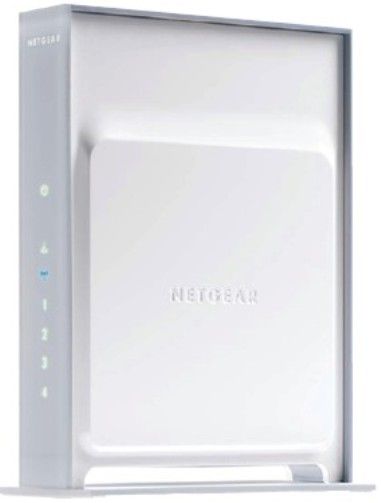 Netgear WNR834B-100NAS RangeMax Wireless-N Router, Connect up to 4 other wired devices by using the built-in 4-port switch, Advanced wireless security encryption protects your data, Double firewall protection from external hacker attacks, Can be used as a wireless repeater to extend wireless range (WNR834B100NAS WNR834B 100NAS)