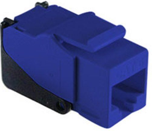 On-Q WP3560-BE Snap & Go Cat6 Keystone Connector, Blue, Wire without a flat survace or palm tool, Improves cable performance by maintaining tight wire twists, Exceeds TIA 568 standards, No punchdown tool required to terminate cable, Terminate 10-20% faster than with a standarded RJ45 punchdown tools, UPC 804428031062 (WP3560BE WP3560 BE WP-3560-BE WP 3560-BE)