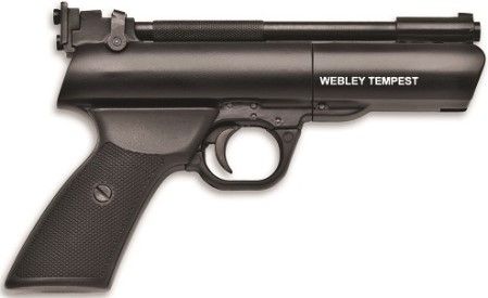 Webley WPITEM22 Tempest .22 Right Hand Air Pistol, 330 ft/sec Velocity, 4.5 Joules Power, 9.12