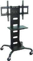 Luxor WPSMS51 Universal Mobile Flat Panel TV Stand & Mount; Perfect for classrooms, libraries, tradeshow booths and corporate boardrooms; Includes the WFST Universal Mount which holds a 37 - 60" flat panel or LCD TV; Constructed of a ruggedly built all steel frame; Has a 200 lb weight capacity and the adjustable equipment shelf can hold up to 35 lbs.; UPC 812552016558 (WP-SMS51 WPS-MS51 WPSMS-51 WPSMS 51) 
