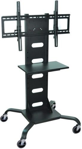 Luxor WPSMS51 Universal Mobile Flat Panel TV Stand & Mount; Perfect for classrooms, libraries, tradeshow booths and corporate boardrooms; Includes the WFST Universal Mount which holds a 37 - 60