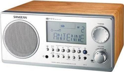 Sangean WR-2WL Table Top Digital Tuning Receiver FM-RDS /AM Wooden Cabinet, Elegant Piano Finish in Walnut, PLL Synthesized Digital Tuning, Radio Data Services, Backlit LCD display, Clock and Alarm w/Humane Wake System, Adjustable Sleep Timer, Snooze Function, Rotary Tuning and Volume Control, Rotary Bass and Treble Control, 10 Memory preset, UPC 729288029021 (WR-2WL WR2WL WR-2-WL WR-2 WR2)