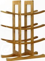 Oceanstar WR1149 Design Bamboo Wine Rack, Holds 12 bottles, Efficiently maximize storage space, Minimal assembly required, Complements and matches any home and countertop design, Modern design and display, Great as a gift, Natural Bamboo Finish (WR1149 WR-1149 WR 1149) 