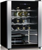 Equator WR 90-23 Single Zone Wine Cooler, Black with Stainless Steel Trim, 2.4cu.ft./23 Bottles Capacity, Flush back design, Touch Screen electronic control, Holds 23 wine bottles, Energy-saving, Sturdy slide-out adjustable shelves, Safety see-through door, Adjustable leg, Automatic Defrosting, Temperature Range 41°F~64°F, UPC 747037121901 (WR9023 WR-90-23 WR90-23 WR-9023) 