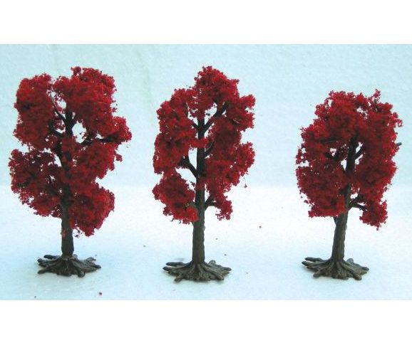 Wee Scapes WS00331 Architectural Model Japanese Red Maple Trees; Wire foliage trees are bendable, coated wire trees that are complete with foliage in various natural colors; Create trees, shrubs, bushes, undergrowth and saplings; Other model trees provide already-assembled tree species; Produced with a unique, 3-D, plastic molding technique resulting in branches that reach out in four directions; UPC 853412003318 (WEESCAPESWS00331 WEESCAPES-WS00331 WEESCAPES/WS00331 ARCHITECTURE MODELING)