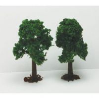 Wee Scapes WS00390 3" & 4" Light Green Deciduous Trees 2-Pack; Wire foliage trees are bendable, coated wire trees that are complete with foliage in various natural colors; Create trees, shrubs, bushes, undergrowth and saplings; Other model trees provide already-assembled tree species; Produced with a unique, 3-D, plastic molding technique resulting in branches that reach out in four directions; UPC 853412003905 (WEESCAPESWS00390 WEESCAPES-WS00390 WEESCAPES/WS00390 ARCHITECTURE MODELING) 