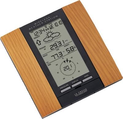 La Crosse Technology WS-2315OAK Weather Pro Center  Wind, Rain, Weather, PC Software, 1% to 99% Wireless Outdoor Humidity Range, -21.8F to +157.8F Wireless Outdoor Temperature Range, 14.1F to 139.8F Indoor Temperature Range, Time zone setting, US time zone map,Storm warning and weather alarms, Atomic time and date with manual setting (WS-2315OAK WS 2315OAK WS2315OAK)