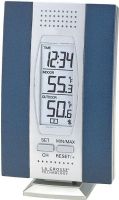 La Crosse Technology WS-7013U Wireless Temperature Station, Wall hanging or free standing, Detachable stand included, Can receive up to 3 sensors, Time display, 12/24 hour time display, -21.8°F to +156.2°F Wireless outdoor temperature range (WS 7013U  WS7013U) 