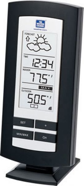 La Crosse Technology WS-7208TWC Wireless Forecast Station, 32F to 140F Indoor Temperature Range, -21.8F to +157.8F  Wireless Outdoor Temperature Range, +/- 1.5F Temperature Accuracy, 433.92 MHz Transmission Frequency, Up to 80 Feet Transmission Range, Receives Up to 3 Sensors (WS-7208TWC WS7208TWC WS-7208TWC)