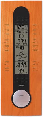 Wood-Finish Forecasting Weather Station with Wireless Remote