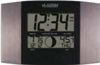 La Crosse WS-8117U-AL Atomic Wall Clock with Temperature & Moon Phase  (WS 8117U AL, WS8117UAL) 
