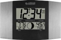 La Crosse Technology WS-8117U-IT-AL Atomic Digital Wall Clock with Moon & IN/OUT Temp, -39.8°F to 139.8 °F Wireless outdoor temperature range, 14.1 °F to 103.8 °F Indoor temperature range, 12 phases Moon phase, Up to 330 Feet Transmission range, 915 MHz Transmission frequency, Time zone setting, Time alarm with snooze (WS-8117U-IT-AL WS 8117U IT AL WS8117UITAL) 
