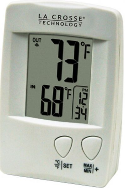 La Crosse Technology WS-9006U Wireless Weather Station Thermometer, Up to 100 feet Transmission range, -22F to 140F ; -30C to -C Wireless outdoor temperature range, 32F to 122F ; 0C to 60C Indoor temperature range, Four Digit Time Display, 12 or 24 Hour Time, Four Level RF Strength Indicator, Low Battery Indicator for Receiver and Transmitter, Records MIN & MAX Temperature, UPC 757456987170 (WS9006U WS-9006U WS 9006U)