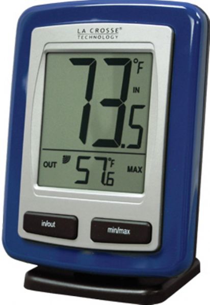 La Crosse Technology WS-9009B-IT Wireless Weather Station Thermometer, Up to 260 feet Transmission range, -19.9F to 140F Wireless outdoor temperature range, 14.1F to 140F Indoor temperature range, Large Easy to Read Display, Records MIN & MAX Temperature, Low Battery Indicator, Wireless Outdoor Temperature F, Monitors Indoor Temperature F, UPC 757456988597 (WS9009BIT WS-9009B-IT WS 9009B IT)