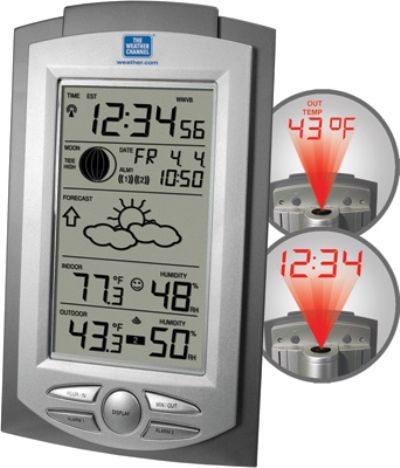 La Crosse Technology WS-9031TWC Wireless Forecast Projection Station, 1% to 99% Outdoor Humidity Range, 1% to 99% Indoor Humidity Range, -21.8F to 157.8F Outdoor Temperature Range, 14.2F to 139.8F Indoor Temperature Range, Low, Medium, and High  3 Tide Display, 433.92 MHz Transmission Frequency,  Up to 80 Feet Transmission Range (WS-9031TWC WS 9031TWC WS9031TWC) 