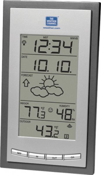 La Crosse Technology WS-9065TWC Wireless Forecast Station, 1% to 99% Indoor humidity range, -21.8F to +157.8F Wireless outdoor temperature range, 14.2 F to 139.8F Indoor temperature range, Up to 80 feet Transmission range, 433.92 MHz Transmission frequency, TX3U, TX3UP Compatible sensors, Can receive up to 3 sensors (WS-9065TWC WS 9065TWC WS9065TWC)