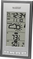 La Crosse Technology WS-9077U-IT-CBP Wireless Forecast Station, Air Pressure Tendency Arrow, Forecast Based on Changing Air Pressure, °F or °C Wireless Outdoor Temperature, °F or °C Monitors Indoor Temperature, Records MIN & MAX Temperature with Time & Date Stamp, 14.1°F to 139.8°F , -10°C to +59.9°C Indoor Temperature Range, -39.8°F to +139.8°F, -39.9°C to +59.9°C Outdoor Temperature Range  (WS9077UITCBP WS-9077U-IT-CBP WS 9077U IT CBP)  