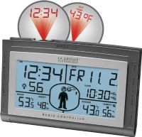 La Crosse Technology WS-9520U Wireless Projection Forecast Station with Oscar Outlook, +14.2°F to +139.8°F  Indoor Temperature Range, -21.8°F to +157.8°F Outdoor Temperature Range, 1% to 99% IN/OUT Humidity Range, 12 or 24 Hour Display, Perpetual Calendar Display, Time Zone Selection (WS-9520U WS 9520U WS9520U) 