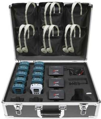 Califone WS-AL10 Ten-Person Assistive Listening System, System Includes One WS-T transmitter, Ten WS-R receiver, One WS-CR belpack recharging cradle, Ten 3060AV headphones, Three WS-CH 4-piece beltpack rechargers, One WS-CHP Power Adapter for 4-piece and One WS-CS12 Case, UPC 610356809006 (WSAL10 WS AL10 WSA-L10 WSAL-10)