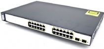 Cisco WS-C3750-24PS-E model Catalyst 3750-24PS EMI Switch, 128 MB RAM, 16 MB flash Flash Memory, 24 x Ethernet 10Base-T, Ethernet 100Base-TX, 100 Mbps Data Transfer Rate, Ethernet, Fast Ethernet Data Link Protocol, SNMP 1, RMON 1, RMON 2, Telnet, SNMP 3, SNMP 2c Remote Management Protocol, Wired Connectivity Technology, Half-duplex, full-duplex Communication Mode, Ethernet Switching Protocol (WS C3750 24PS E WSC375024PSE 3750 24PS 375024PS) 
