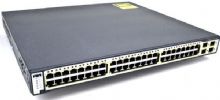 Cisco WS-C3750-48PS-S Catalyst 3750-48PS Stackable Ethernet Switch, 48 Ethernet 10/100 ports with IEEE 802.3af and Cisco prestandard Power over Ethernet (PoE), 4 SFP-based Gigabit Ethernet ports, 32-Gbps, high-speed stacking bus, Innovative stacking technology, 1 RU stackable, multilayer switch (WS C3750 48PS S WSC375048PSS 3750 48PS 375048PS) 