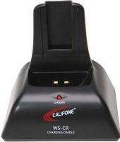 Califone WS-CR Desktop Charging Cradle For use with WS-T Wireless Transmitter or WS-R Wireless Receiver, Included 100-240VAC~50-60Hz switching-type power adapter with DC 5V/1A output, UPC 610356803004 (WSCR WS CR) 