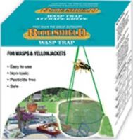 Koolatron WT1 Bite Shield Wasp Trap, Attracts and traps wasps & yellowjackets, Easy to use - just add water with bait of your choice and hang in problem areas, Safe - pesticide free, non-toxic, Reuseable, UPC 059586001376 (WT1 WT-1 WT 1) 