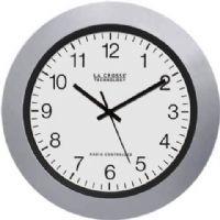 La Crosse Technology WT-3102S Atomic Wall Clock, Atomic time with manual setting, Automatically sets to exact time, Accurate to the second, Automatically updates for daylight saving time on/off option, 4 time zone settings, After signal is received, press Time Zone button to set , Four Time Zone Settings, Daylight Saving Time Option On/Off, UPC 757456993195 (WT3102S WT-3102S WT 3102S) 