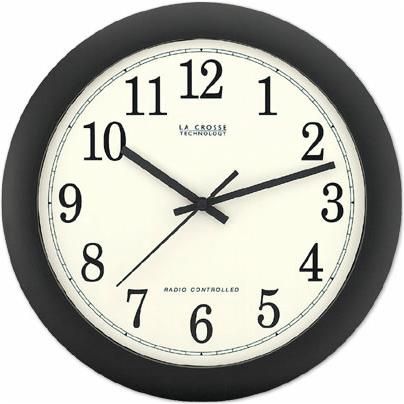 La Crosse WT3123E; 12 Plastic Analog Clock (WT 3123E, WT3123E)