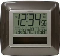 La Crosse Technology WT-8112U Solar Atomic Digital Wall Clock with Indoor Temp / Humidity, 14.1°F to 139.8°F ; -9.9°C to 59.9°C Indoor temperature range, 20% to 95 Indoor humidity range, Solar-powered atomic digital wall clock, Monitors indoor temperature °F or °C, Monitors indoor humidity, Atomic time and date with manual setting, Automatically updates for Daylight Saving Time - on/off option, UPC 757456988405 (WT8112U WT-8112U WT 8112U) 